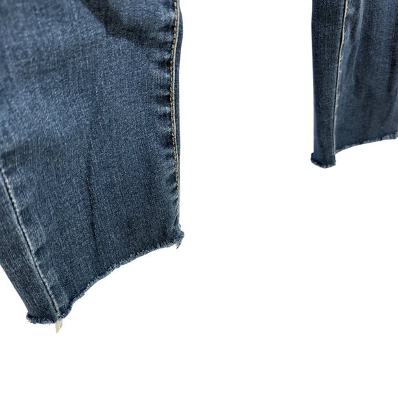 Articles of Society Carly Raw Hem Cropped Jeans in Jefferson City Wash Size 27 - Picture 2 of 10